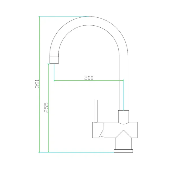 single handle kitchen sink faucet