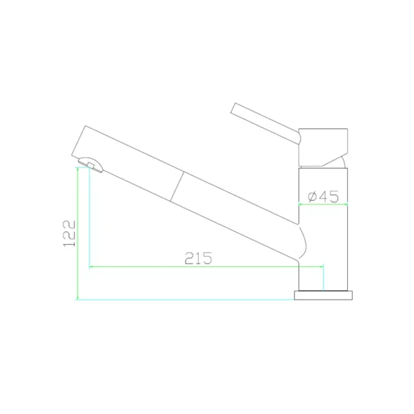 Pull out kitchen sink faucet